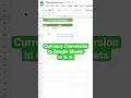 Google Sheets Currency Conversion Tutorial