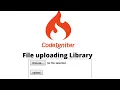 Codeigniter File Uploading Library upload Image in Codigniter Hindi