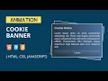 Cookie Banner html Cookie Consent Banner HTML CSS Javascript
