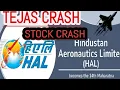 Tejas  Aircraft Crash News | HAL Crash | Stock market news | Nifty | HAL stock 