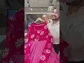 Download Lagu Hot pink Floral Print Chiffon Full Flair Anarkali Suit with Hand Embroidery Work on neck \u0026