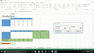 Assignemnt Problem Using Excel operation Research
