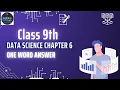 Class 9 Data Science Chapter 6 - Introduction to Data One-word Questions Answers