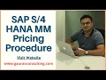 SAP HANA MM Pricing Procedure By Vikram Fotani Gaurav Learning Solutions