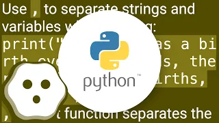 How can I print variable and string on same line in Python