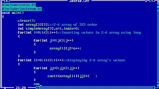 2D array to 1D array conversion c