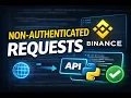 How to Make Non-Authenticated Requests to Binance API Python Tutorial