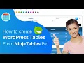 Ninja Tables Pro How to create responsive table in WordPress