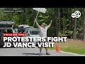 Protesters fight JD Vance s visit to Nucor Steel in Berkeley County