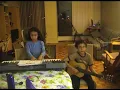 Youssef and Noor playing Au Claire de la Lune Piano and Guitar 2011 10 11 19 52 55