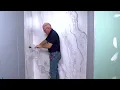 FlexStone Installation - Plumbing Wall Panel Opposite Side Wall Panel