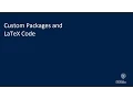 Adding Custom LaTeX in LyX