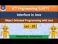 Lec-25 - Interface in Java Object Orient Programming Using Java IT