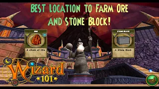 Wizard101 The BEST Location To Farm Ore And Stone Block