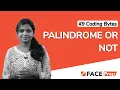 Palindrome program in C Check if number or string is Palindrome Coding Bytes