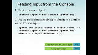 Java Programming Basic Syntax Java Code to Compute the Area of a Circle