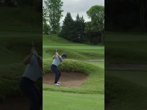 You're in a fairway bunker 72 yards out from a back right pin. What's the shot? #TeamTaylorMade