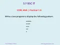 1B - Write a Java program to display the star pattern