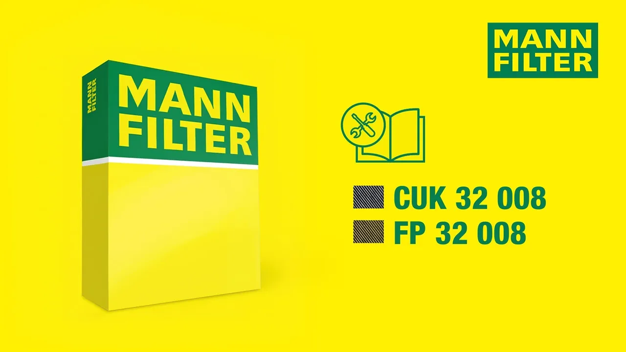 How to change a cabin air filter by MANN-FILTER I CUK 32 008, FP 32 008