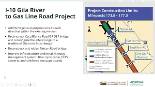 I-10 Wild Horse Pass Corridor Project Business Forum Feb 25 2026