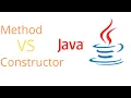 Difference between method and constructor
