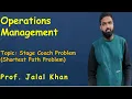 Dynamic Programming I Shortest Path Stage Coach Problem