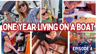 [Ep 4] First Year Living on a Boat: Water in the Boat, Endless Projects, We Quit!