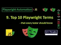 Top 10 Playwright Terms - that every tester should know Explained in 5 minutes