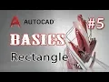 AutoCAD Basic Tutorial for Beginners Rectangle Command MDS Civil Cube