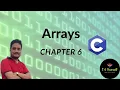 Ch 6 Arrays Hindi C Programming 1-D Arrays 2-D Arrays
