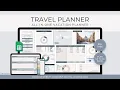 Travel Planner Spreadsheet Template for Google Sheets - Tutorial