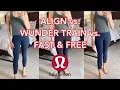 LULULEMON Align vs Wunder Train 23 vs Fast Free 23