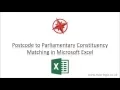 How to match Parliamentary Constituency Information to a list of Postcodes