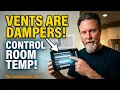 The Flair Smart vent Control airflow in each room Each Vent is a damper