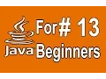 Java Tutorial For Beginners - 13
