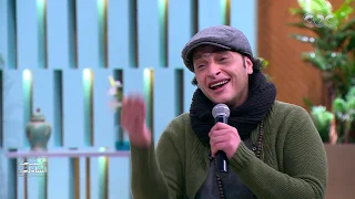 وائل الفشني لما ينسجم مع فرقته في معكم منى الشاذلي دندنها