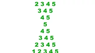 Number pattern program in java series 5 Hindi