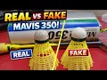 Real vs Fake Yonex Mavis 350 Shuttlecock Huge Difference in Flight Durability yonexcom