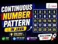 Continuous Number Pattern in Java Easy Logic