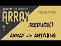Array reduce - Transform array into a single object