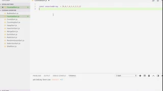 Cocktail Sort Solution In JavaScript