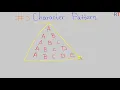 Character Pattern in Java Java Pattern Printing