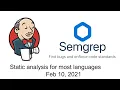 An open source security scanner for most languages Feb 10 2021