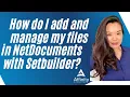 NetDocuments SetBuilder demo from Vanessa Nguyen
