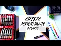 ARTEZA Acrylic Paints and Metallic Acrylic Paints REVIEW