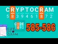 CRYPTOGRAM Word Logic Puzzles level 585 586