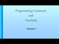 Programming Constructs and Functions JavaScript betaQsolutions