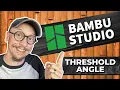 Threshold Angle in Bambu Studio When To Add Supports on 3D Prints
