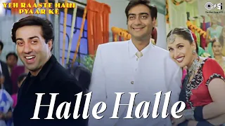 halle halle v deo song yeh raaste hain pyaar ke sunny deol ajay devgn u0026 madhuri dixit