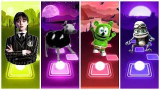 Download Wednesday vs Polich Cow vs Gummy Bear vs Crazy Frog-Tiles Hop EDM Rush MP3